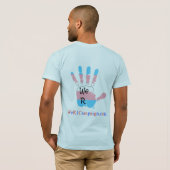 Ik ben... en Back Transgender Logo T-shirt (Achterkant volledig)