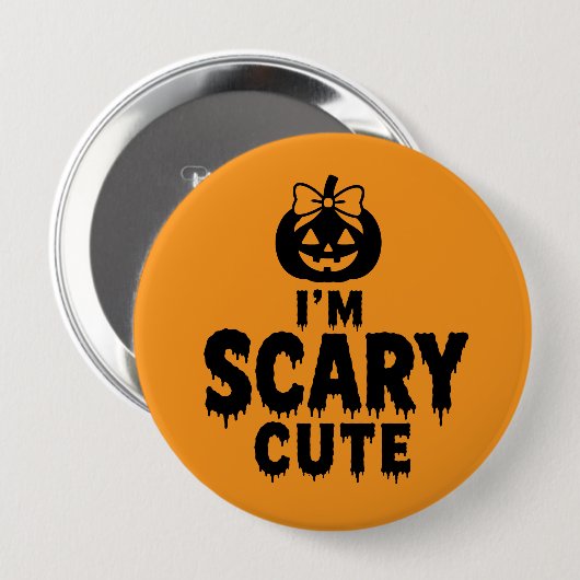 Ik ben eng schattig grappige Halloween Jack O Lant Ronde Button 4,0 Cm (Voorkant /achterkant)