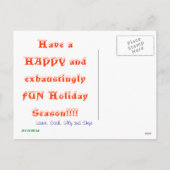 IK BEN ENKEL EEN VERMOEID BEETJE! , FEESTDAGENKAART (Achterkant)