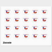 Ik ben enorm in Chili Ronde Sticker (Vel)