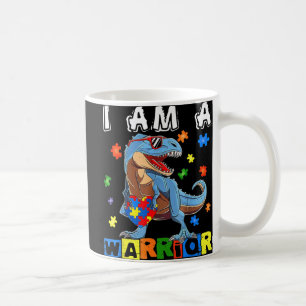 Ik ben enthousiast over autisme Dinosaur Heart Puz Koffiemok