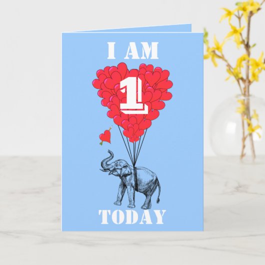 Ik ben er één vandaag kaart (Gele Bloem)