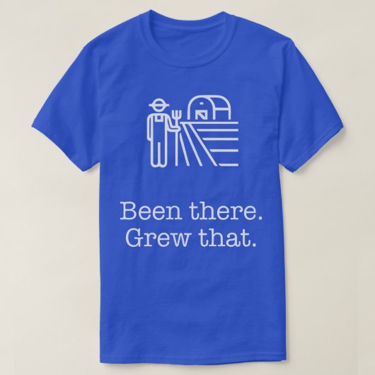 Ik ben er geweest, die grappige boer. t-shirt (Design voorkant)