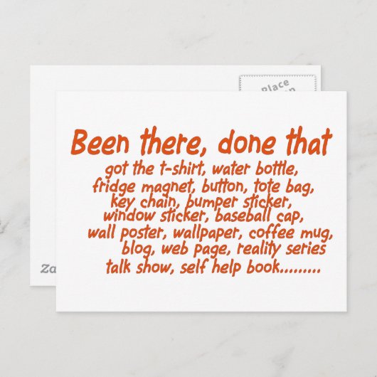 Ik ben er geweest, doe dat. briefkaart (Voorkant / Achterkant)