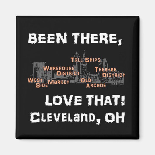 Ik ben er geweest, hou van dat! (zwart) magneet (Voorkant)