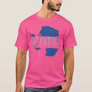 Ik ben er geweest Kaart Vlag van Antarctica Zuidpo T-shirt
