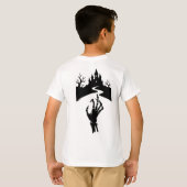 "IK BEN ER GEWOON VOOR DE HAPJES" T-SHIRT (Achterkant volledig)