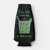 Ik ben er in een Mojito Funny Cocktail Quote Flesjeskoeler (Voorkant)