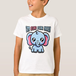 Ik ben er klaar voor! Schattigee olifantenpun T-shirt