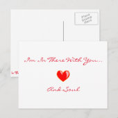 "Ik ben er met jou" Briefkaart (Voorkant / Achterkant)