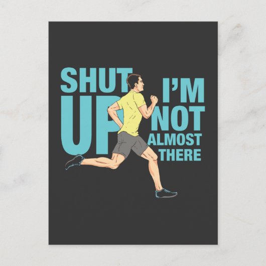 Ik ben er niet bijna. briefkaart (Voorkant)