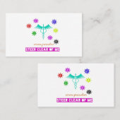 ik ben er niet meer van. visitekaartje (Voorkant / Achterkant)