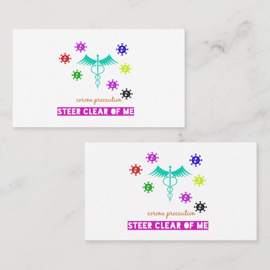 ik ben er niet meer van. visitekaartje (Voorkant / Achterkant)