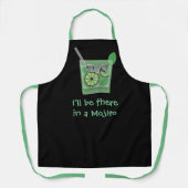 "Ik ben er over een Mojito" Grappige Drank Slogan Schort (Voorkant)