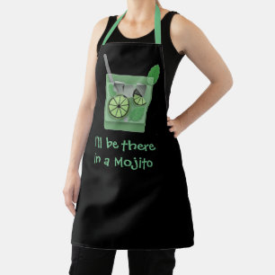 "Ik ben er over een Mojito" Grappige Drank Slogan Schort