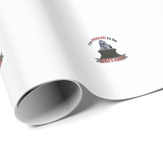 Ik ben er trots op Brits te zijn Cadeaupapier (Rol Hoek)
