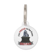 Ik ben er trots op Brits te zijn Huisdierpenning (Achterkant)