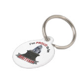 Ik ben er trots op Brits te zijn Huisdierpenning (Zijkant)