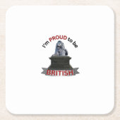 Ik ben er trots op Brits te zijn Kartonnen Onderzetters (Voorkant)