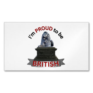 Ik ben er trots op Brits te zijn Magnetisch Visitekaartje