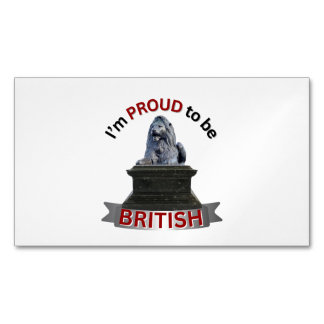 Ik ben er trots op Brits te zijn Magnetisch Visitekaartje