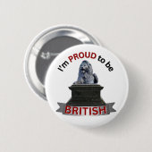 Ik ben er trots op Brits te zijn Ronde Button 5,7 Cm (Voorkant /achterkant)