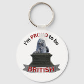 Ik ben er trots op Brits te zijn Sleutelhanger (Achterkant)