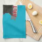 Ik ben er trots op Brits te zijn Theedoek (Quarter Fold)