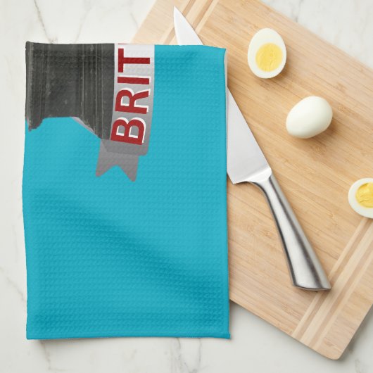 Ik ben er trots op Brits te zijn Theedoek (Quarter Fold)