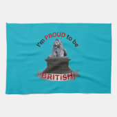 Ik ben er trots op Brits te zijn Theedoek (Horizontaal)