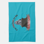 Ik ben er trots op Brits te zijn Theedoek (Verticaal)