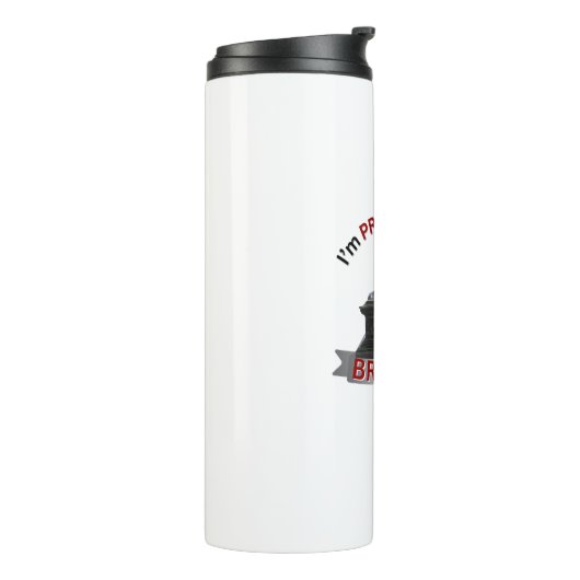 Ik ben er trots op Brits te zijn Thermosbeker (Gedraaid links)