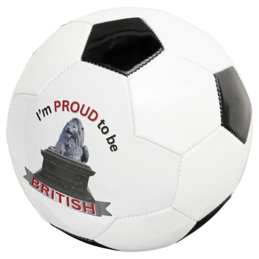 Ik ben er trots op Brits te zijn Voetbal (Drie kwart)