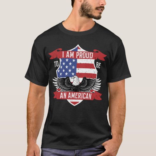 IK BEN ER TROTS OP EEN AMERIKAAN TE ZIJN T-SHIRT (Voorkant)