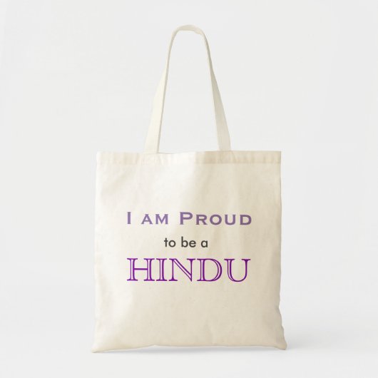 Ik ben er trots op een hindoe-tas te zijn tote bag (Voorkant)
