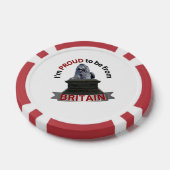Ik ben er trots op uit Groot-Brittannië te komen Poker Chips (Enkel)