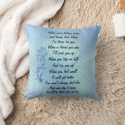 'Ik ben er voor jou' Friendship Throw Cushion Kussen (Deken)