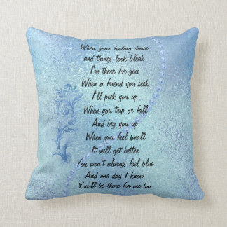 'Ik ben er voor jou' Friendship Throw Cushion Kussen