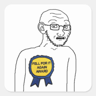 Ik ben er weer voor gevallen wojak stickers