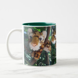 Ik ben er zo. CUTE SPEELGOED LEOPARD Rescue Creati Tweekleurige Koffiemok