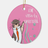 Ik ben erg dankbaar voor je kerstmis. keramisch ornament (Links)