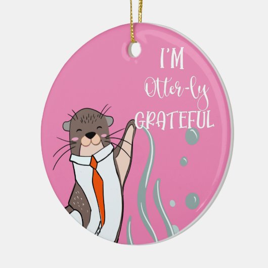 Ik ben erg dankbaar voor je kerstmis. keramisch ornament (Links)