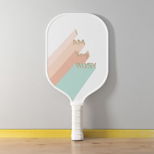 Ik ben erg druk met Pickleball Retro Stripe spelen Paddle