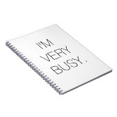Ik ben erg druk notebook notitieboek (Rechterzijde)