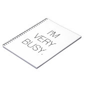 Ik ben erg druk notebook notitieboek (Linkerzijde)