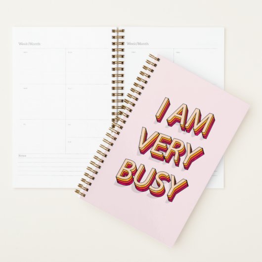Ik ben erg druk planner (Display)