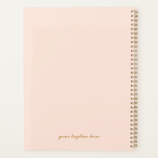 "Ik ben erg druk" Roze en goudkanner Planner (Achterkant)