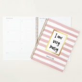 Ik ben erg druk | Roze Waterverf strips en goud Planner (Display)