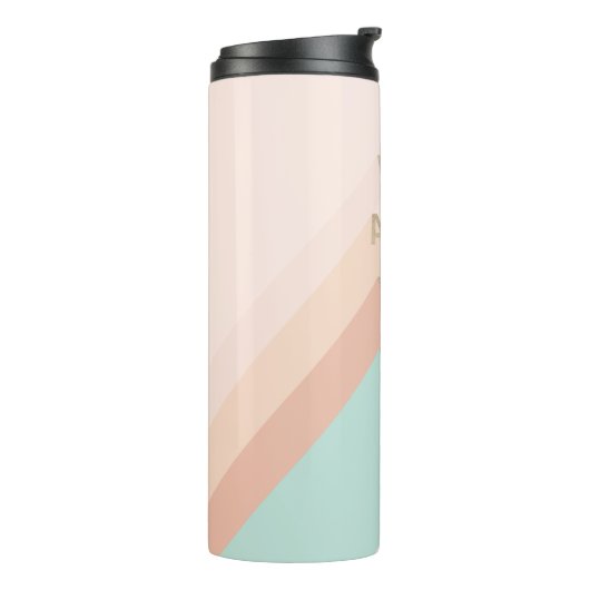 "Ik ben erg druk" Trendy Gold Script Modern Retro Thermosbeker (Gedraaid links)