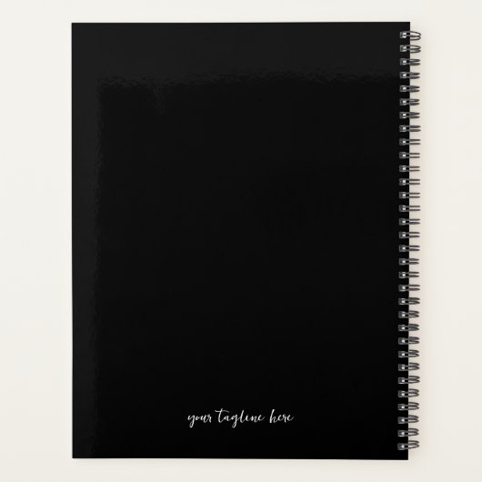 "Ik ben erg druk" Zwart-wit Planner (Achterkant)